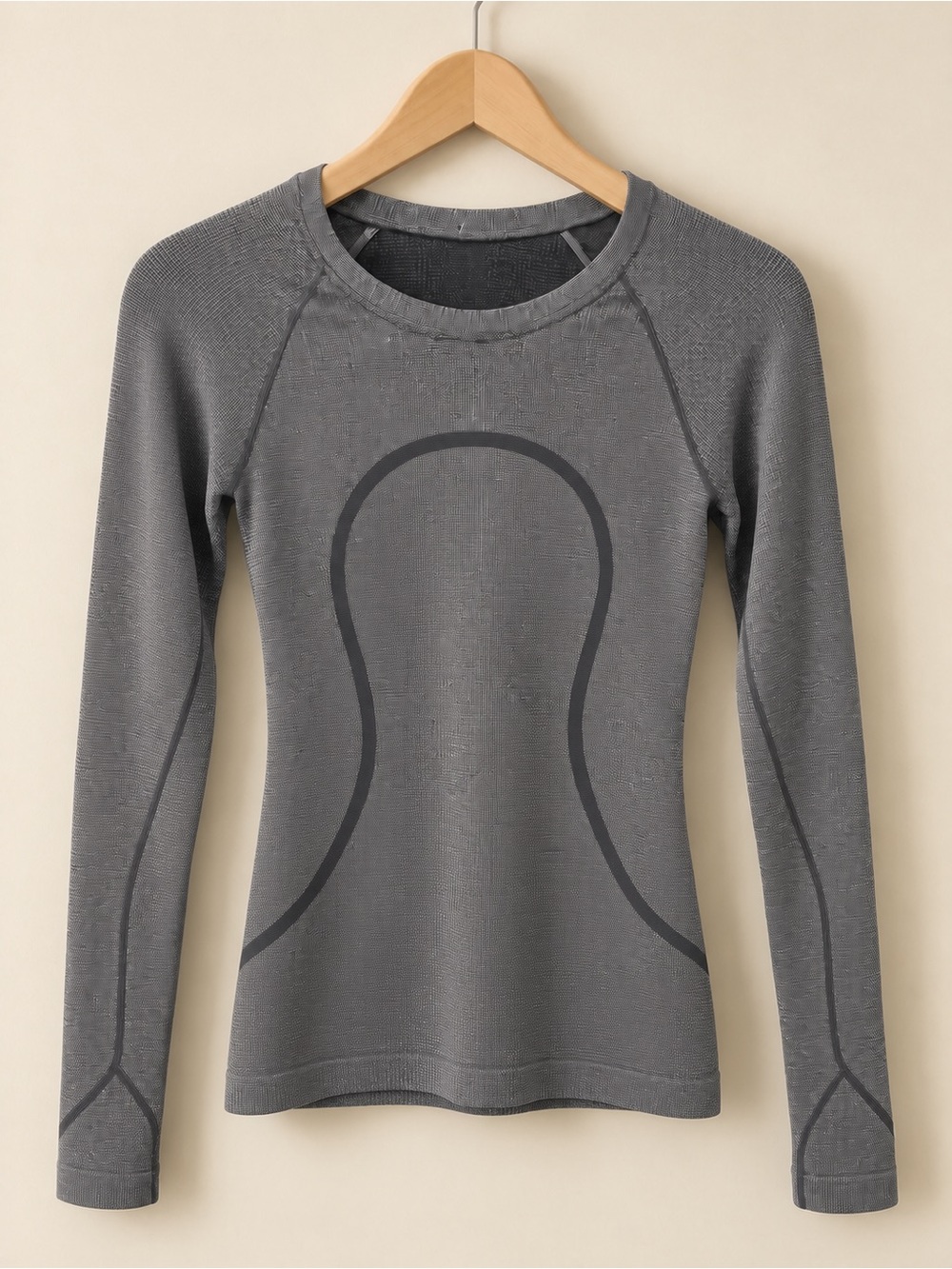 Lululemon Swiftly Tech Long Sleeve Shirt Gray Silver Lurex Metallic Sparkle ✨